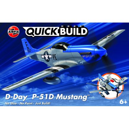 Airfix J6046 Quickbuild P51 Mustang D-Day Stripes