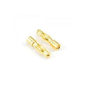Etronix ET0605 4.0mm Male Gold Connector Pack of 2