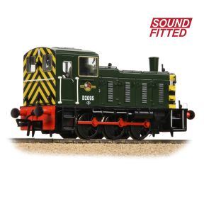 Bachmann 31-364ASF OO Gauge Class 03 D2095 BR Green Wasp Stripes  DCC Sound Fitted