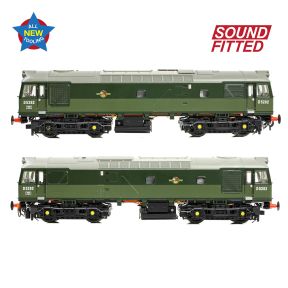 Bachmann 32-341SF OO Gauge Class 25/2 D5282 BR Two Tone Green Small Yellow Panels DCC Sound Fitted