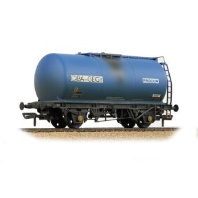 Bachmann 37-584B OO Gauge BR 45 Ton TTA Tank Wagon Ciba-Geigy Blue Weathered BRT57479