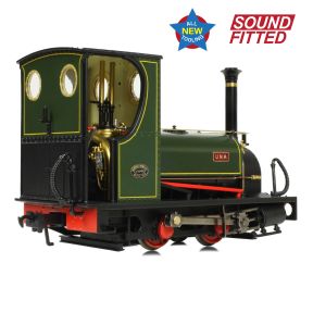 Bachmann 71-028SF NG7 Quarry Hunslet 0-4-0ST 'Una' Lined Green DCC Sound Fitted