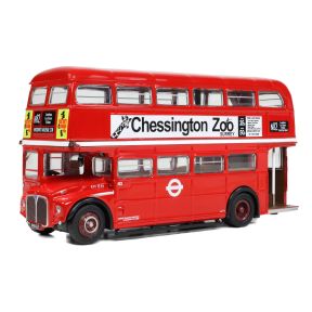 EFE E41703 OO Gauge AEC Routemaster RM1546 546CLT London Transport Red With Solid White Roundel New Cross Garage Night Route N82 Woolwich Arsenal Station
