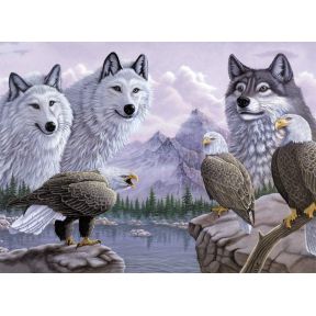 Royal And Langnickel PAL30 Wolves And Eagles Paint By Numbers