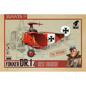 Suyata SK001 Fokker Dr.1 And Red Baron Figure Plastic Kit