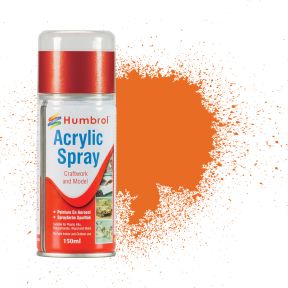 Humbrol AD6018 No.18 Orange Gloss Acrylic Spray Paint