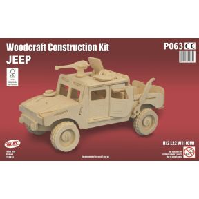 Quay P063 Jeep Woodcraft Construction Kit