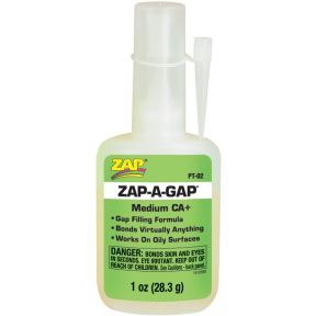Zap-A-Gap PT02 Medium CA Superglue 1oz Bottle