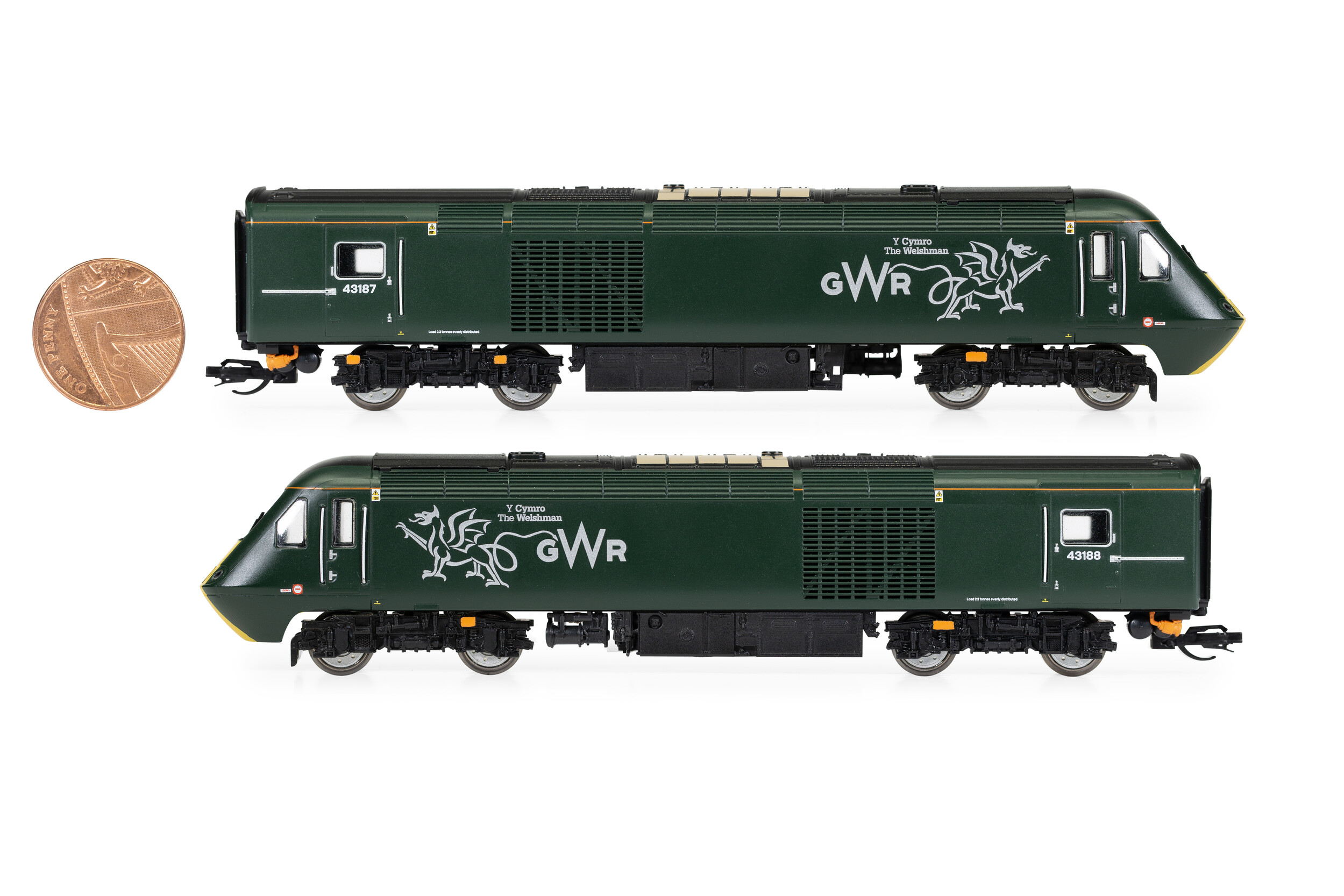 Hornby TT3023 TT Gauge BR Class 43 HST Power Car Set GWR