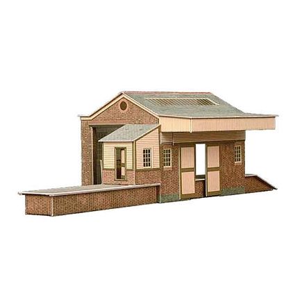 Superquick A7 OO Gauge Goods Depot Building Card Kit