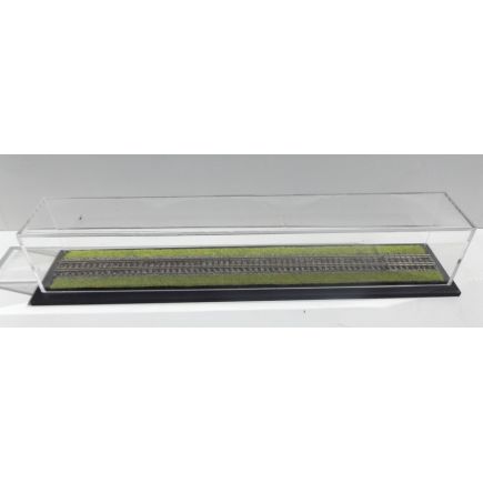 CMC 207815 N Gauge Loco Display Case With Ballasted Track And Grass Edges