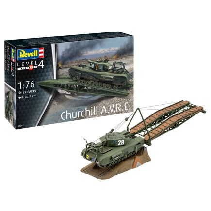 Revell 03297 British Churchill AVRE Bridge-Layer Plastic Kit