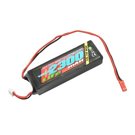 Voltz VZ0260 2300mAh 2s 6.6v RX LiFe Straight Battery Pack