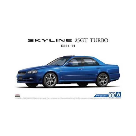 Aoshima 05533 Nissen ER34 Skyline 25GT Turbo ER3401 Plastic Kit