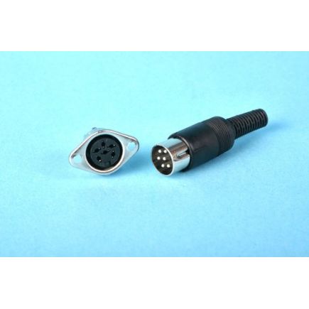 Gaugemaster GM75 6 Pin Din Plug and Socket