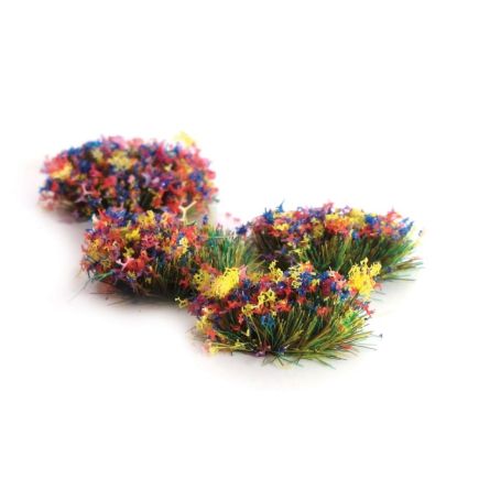 Peco PSG-51 Static Grass 4mm Self Adhesive Grass Tufts with Flower