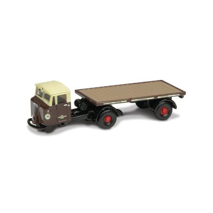 Oxford Diecast 120MH003 TT Gauge Scammell Mechanical Horse Flat Trailer GWR