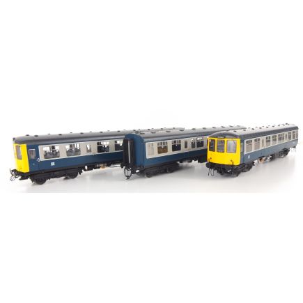 Heljan 1457 OO Gauge Class 104 3 Car DMU BR Blue & Grey