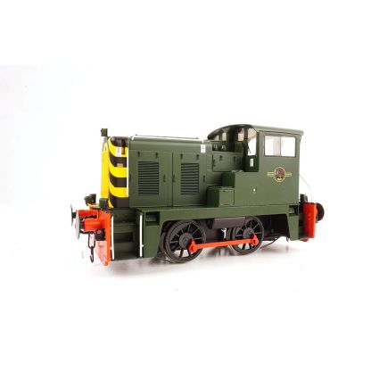 Heljan 2870 O Gauge Class 02 0-4-0 Shunter BR Green With Wasp Stripes Unnumbered