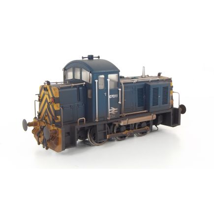 Heljan 2918 OO Gauge Class 07 Shunter 07011 BR Blue Weathered