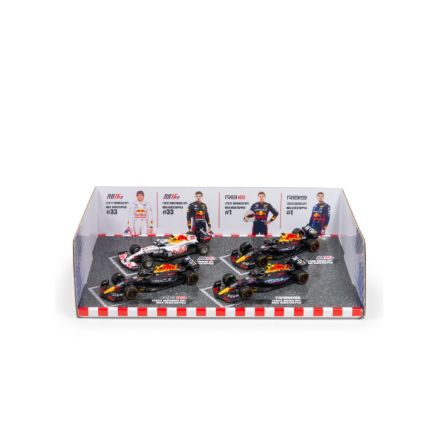 Bburago 18-38092 Red Bull racing Max Verstappen 4 pack Champion Set of cars