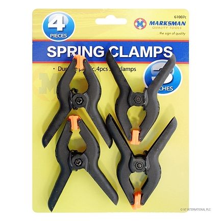 Marksman 61007C Pack Of 4 Spring Clamps