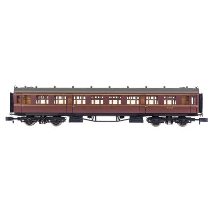 Dapol 2P-000-106 N Gauge GW Collett Second Class Coach BR Maroon W1080W