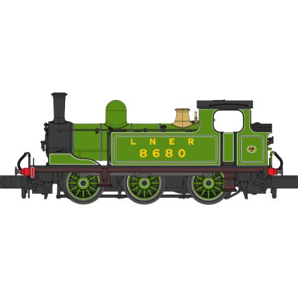 Dapol 2S-022-003 N Gauge LNER J72 0-6-0 8680 LNER Post War Green