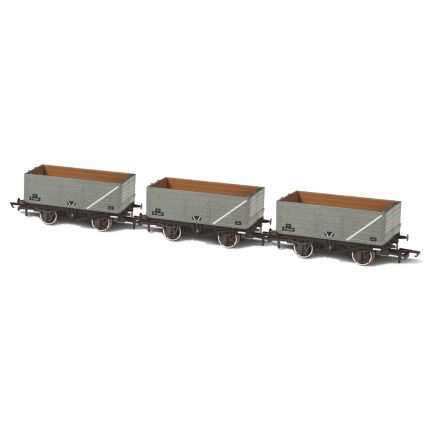 Oxford Rail OR76MW7014 3 BR Grey Wagons P73208/P153057/P201347