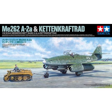 Tamiya 25215 Me262A-2a & Kettendraftrad Plastic Kit