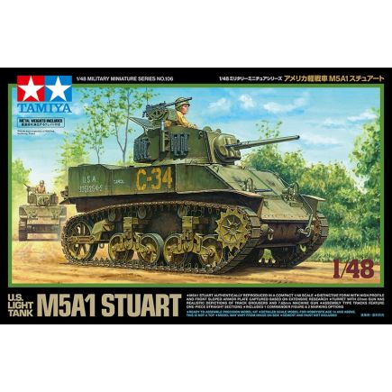 Tamiya 32606 M5A1 Stuart Light Tank Plastic Kit