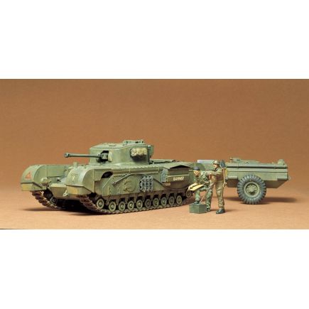 Tamiya 35100 Churchill Crocodile Flamethrower Tank Plastic Kit