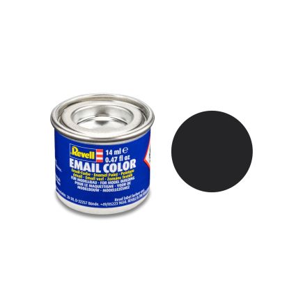 Revell 32106 No.06 Matt Tar Black Enamel Paint 14ml Tin