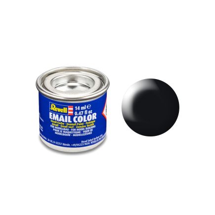 Revell 32302 No.302 Silk Matt Black Enamel Paint 14ml Tin