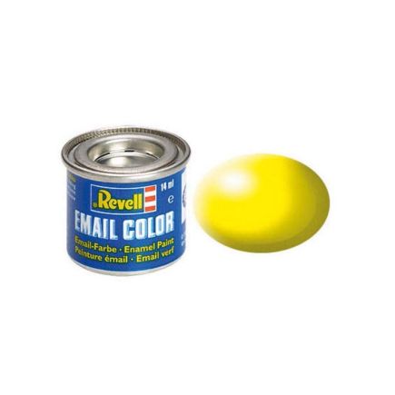 Revell 32312 No.312 Silk Matt Luminous Yellow Enamel Paint 14ml Tin