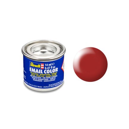 Revell 32330 No.330 Silk Matt Fiery Red Enamel Paint 14ml Tin