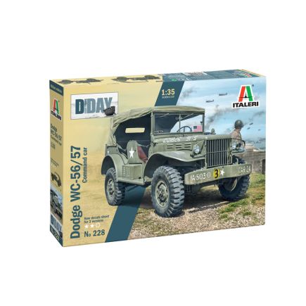 Italeri 228 Dodge WC-56 Command Car Plastic Kit