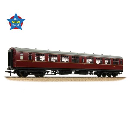 Bachmann 34-827A OO Gauge SR Bulleid Second Open Coach 15 Inch Vents BR Maroon Sc1500S
