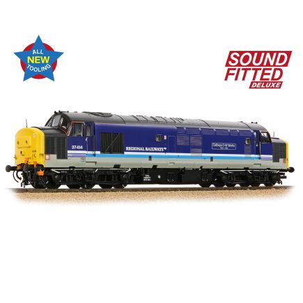 Bachmann 35-338SFX OO Gauge Class 37/4 37414 'Cathays C&W Works 1846-1993' BR Regional Railways DCC Sound Deluxe