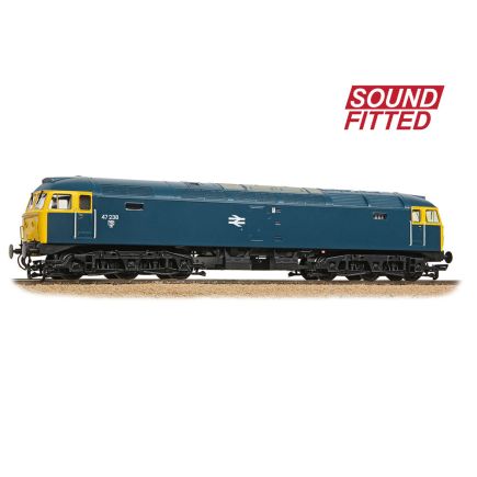 Bachmann 35-411BSF OO Gauge Class 47 47238 BR Blue DCC Sound Fitted
