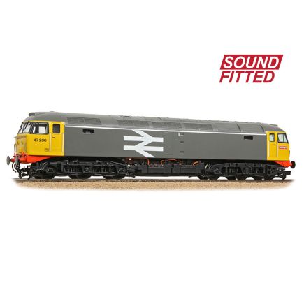 Bachmann 35-416SF OO Gauge Class 47 47280 BR Railfreight Grey DCC Sound Fitted