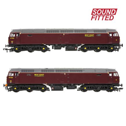 Bachmann 35-431SF OO Gauge Class 47 47826 WCRC Maroon DCC Sound Fitted