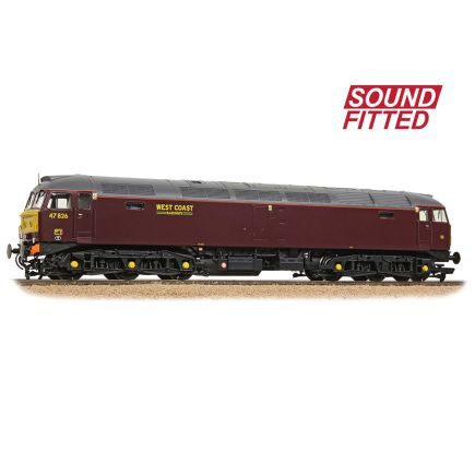 Bachmann 35-431SF OO Gauge Class 47 47826 WCRC Maroon DCC Sound Fitted