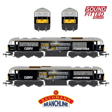 Bachmann 35-782SFX OO Gauge Class 69 69013 GBRf Black Andy's Man Club DCC Sound Fitted Deluxe