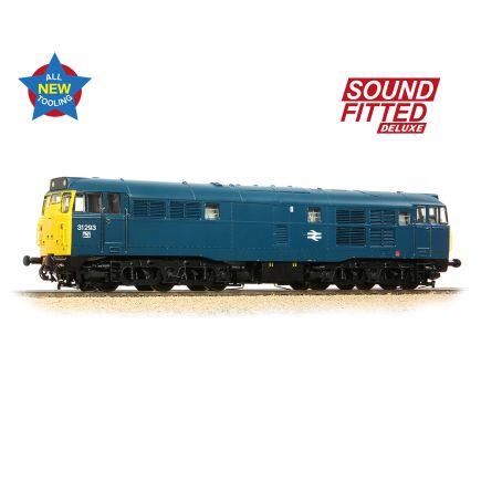 Bachmann 35-805ASFX OO Gauge Class 31 31293 BR Blue DCC Sound Deluxe