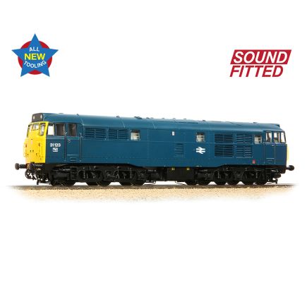 Bachmann 35-805SF OO Gauge Class 31 31123 BR Blue DCC Sound Fitted