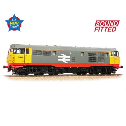 Bachmann 35-821ASF OO Gauge Class 31 31149 BR Railfreight Red Stripe DCC Sound Fitted