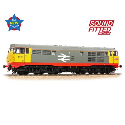 Bachmann 35-821ASFX OO Gauge Class 31 31149 BR Railfreight Red Stripe DCC Sound Deluxe