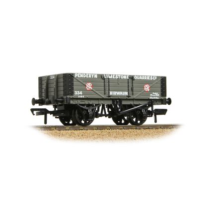 Bachmann 37-027B OO Gauge 5 Plank Wagon Steel Floor 'Penderyn Limestone Quarries Co.' Grey No.334