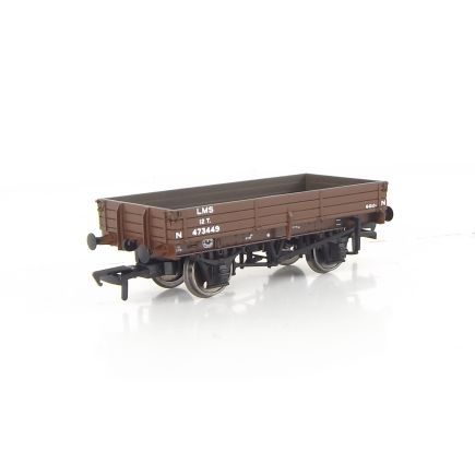 Bachmann 37-932-SH OO Gauge 3 Plank Wagon LMS Bauxite 473449